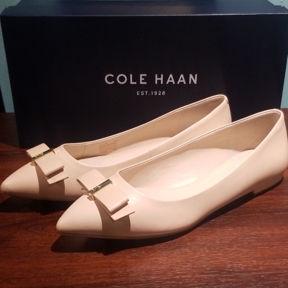 cole haan elsie bow skimmer flat